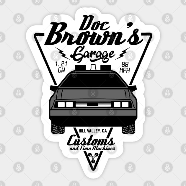 Brown's Garage Sticker by carloj1956